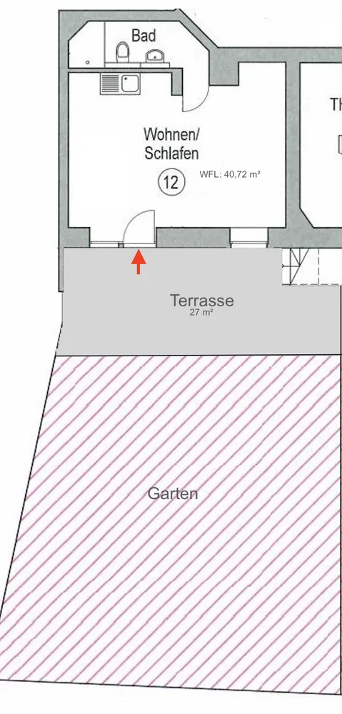 1 room apartment with 41 m² in Frankfurt am Main – Photo 6