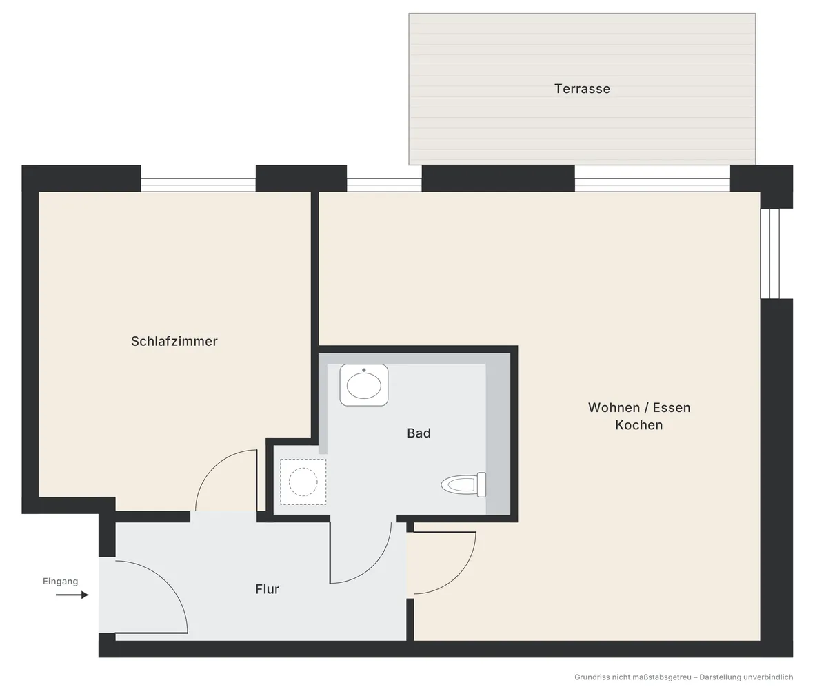 2 Zimmer Wohnung mit 57 m² in München – Bild 4