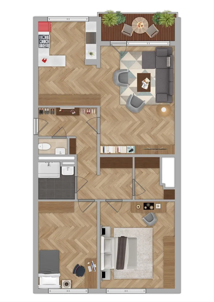 3 Zimmer Wohnung mit 97 m² in Bergisch Gladbach – Bild 8