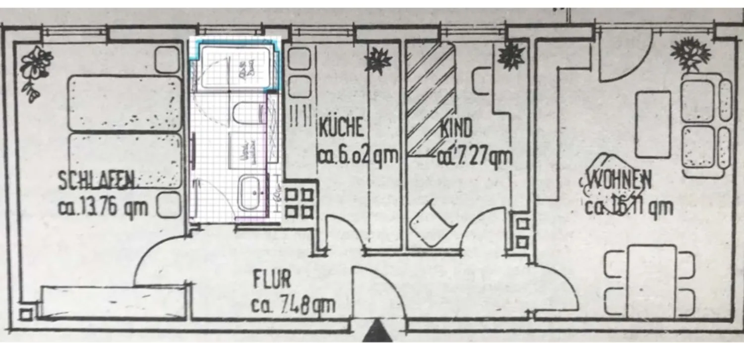 3 room apartment with 57 m² in Wiesbaden – Photo 8