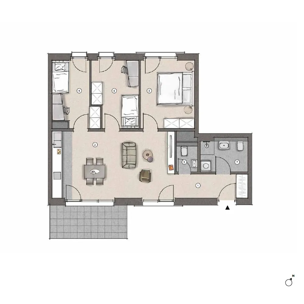 4 Zimmer Wohnung mit 82 m² in Frankfurt am Main – Bild 4