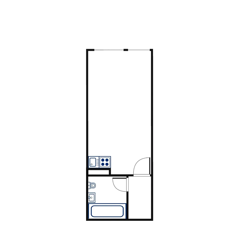 1 Zimmer Wohnung mit 21 m² in Augsburg – Bild 2