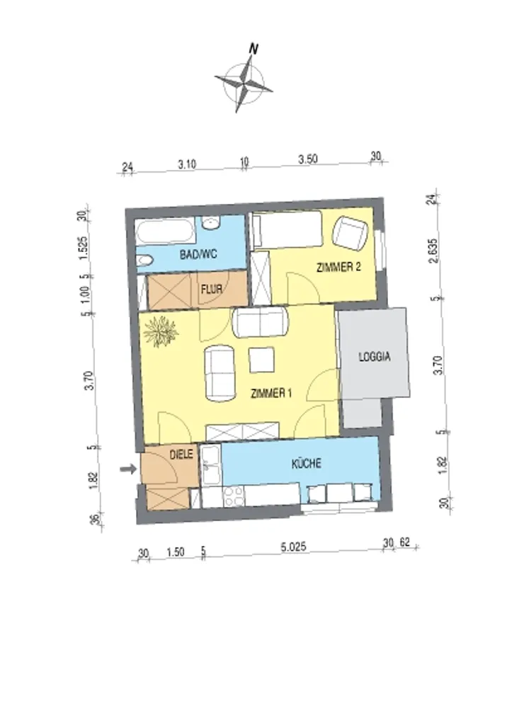 2 room apartment with 50 m² in Berlin – Photo 6