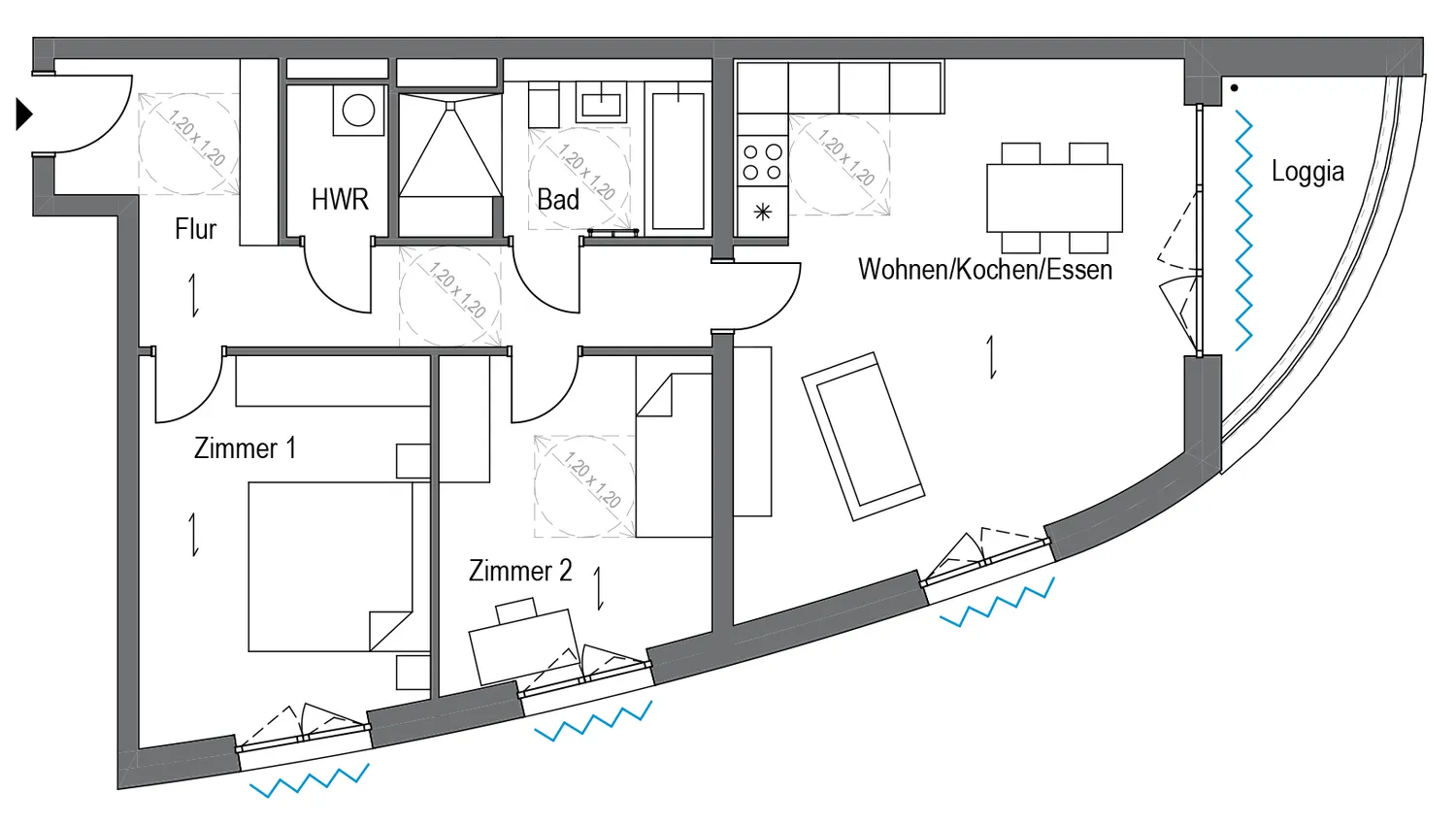 3 room apartment with 85 m² in Berlin – Photo 6