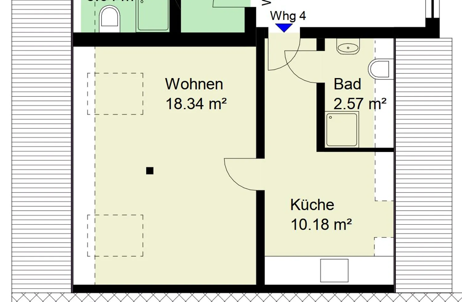 1 Zimmer Wohnung mit 31 m² in Wiesbaden – Bild 12