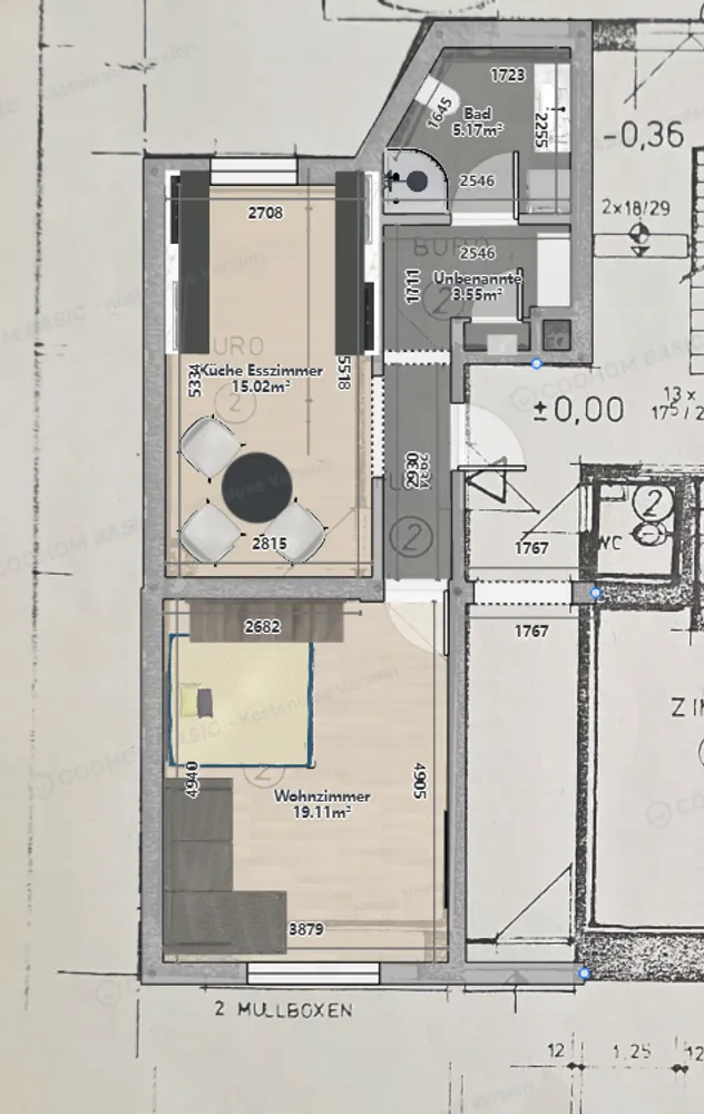 2 Zimmer Wohnung mit 54 m² in Frankfurt am Main – Bild 2