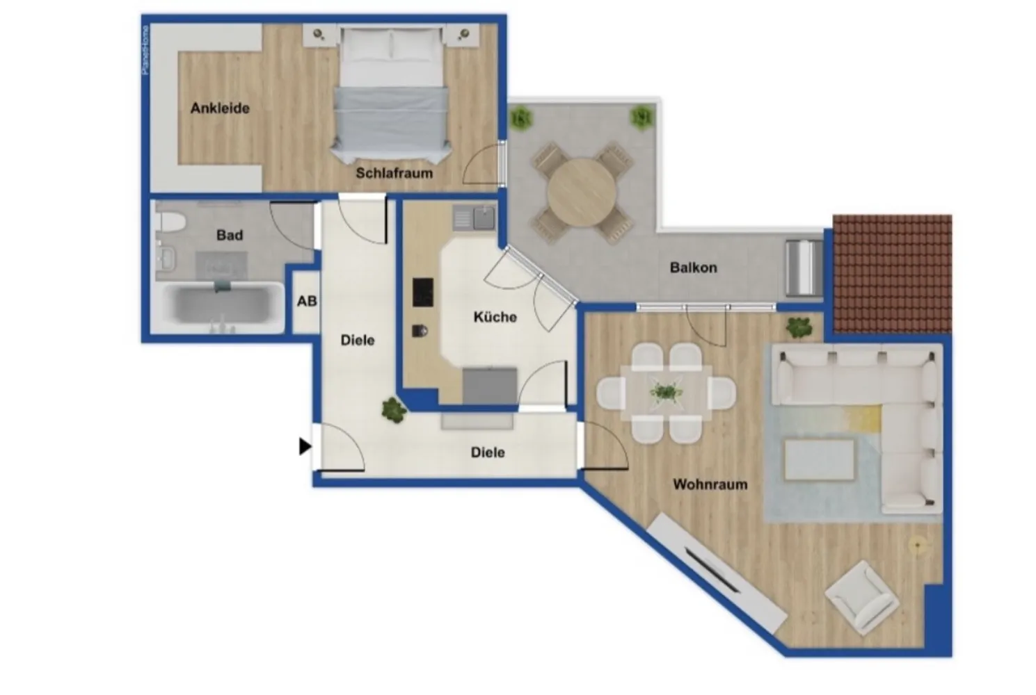 2 room apartment with 66 m² in Düsseldorf – Photo 3