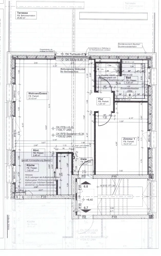 2 Zimmer Wohnung mit 83 m² in Mannheim – Bild 3