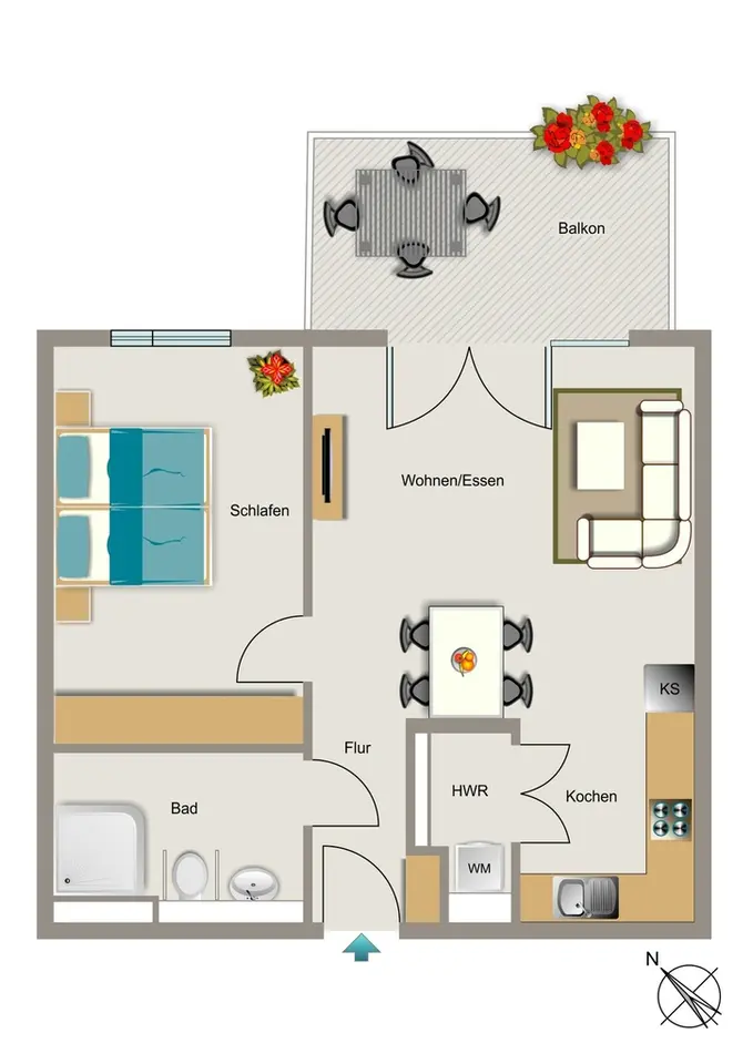 2 Zimmer Wohnung mit 60 m² in Bochum – Bild 5