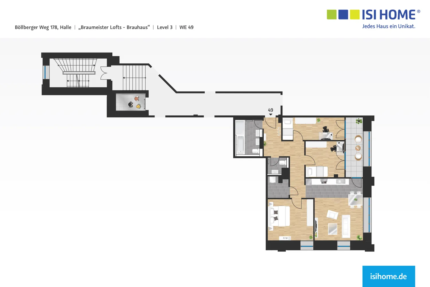 4 Zimmer Wohnung mit 106 m² in Halle (Saale) – Bild 9