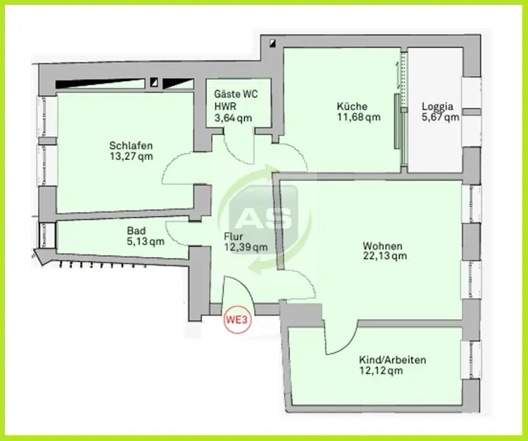 3 Zimmer Wohnung mit 83 m² in Zwickau – Bild 4