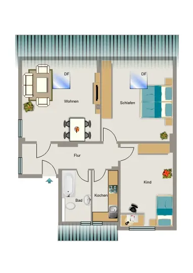 4 Zimmer Wohnung mit 67 m² in Gelsenkirchen – Bild 5