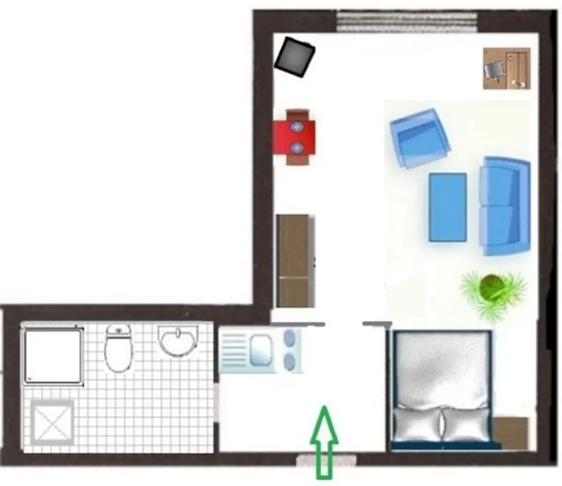 1 room apartment with 27 m² in Cologne – Photo 7