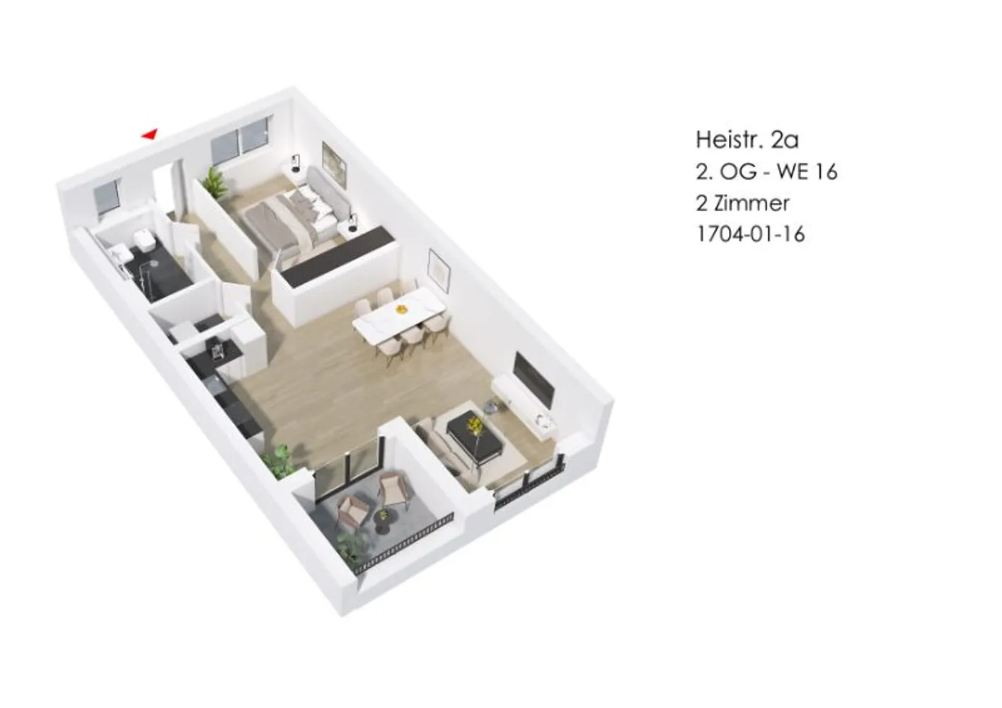 2 Zimmer Wohnung mit 67 m² in Gelsenkirchen – Bild 2