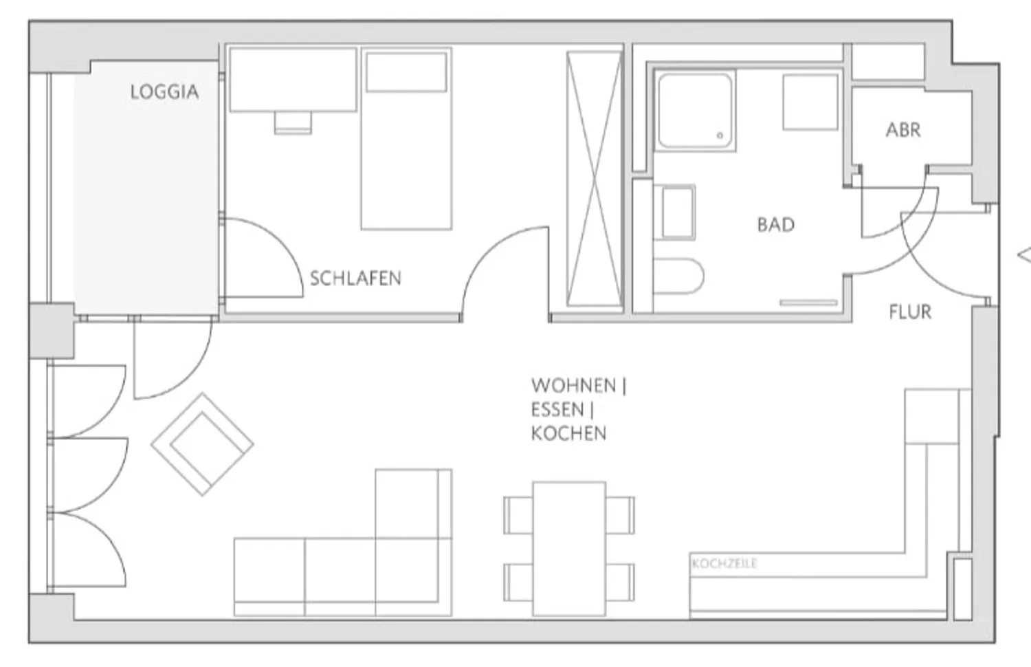 2 Zimmer Wohnung mit 57 m² in München – Bild 9