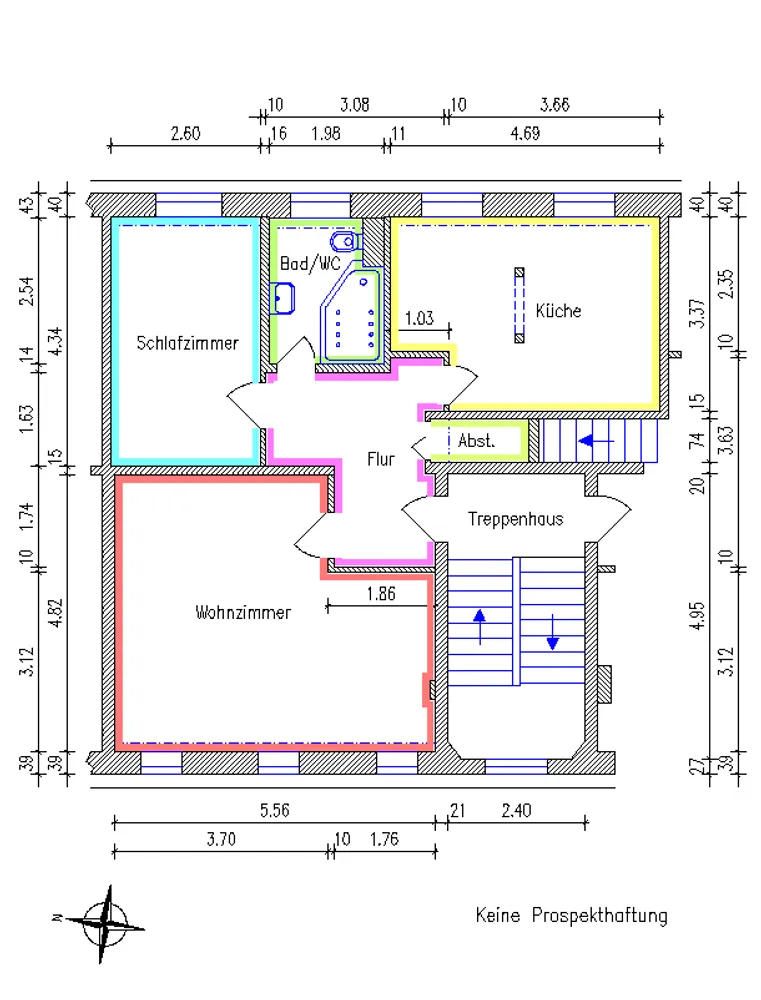2 Zimmer Wohnung mit 62 m² in Chemnitz – Bild 2
