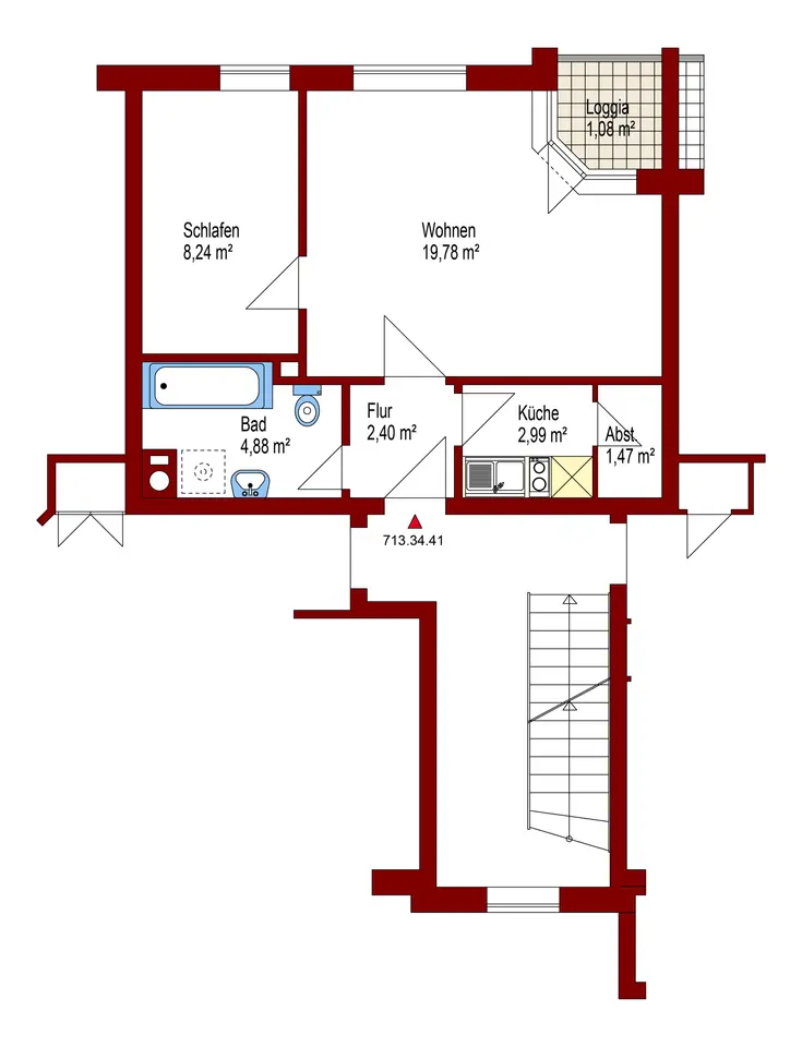 2 Zimmer Wohnung mit 41 m² in Oldenburg – Bild 8