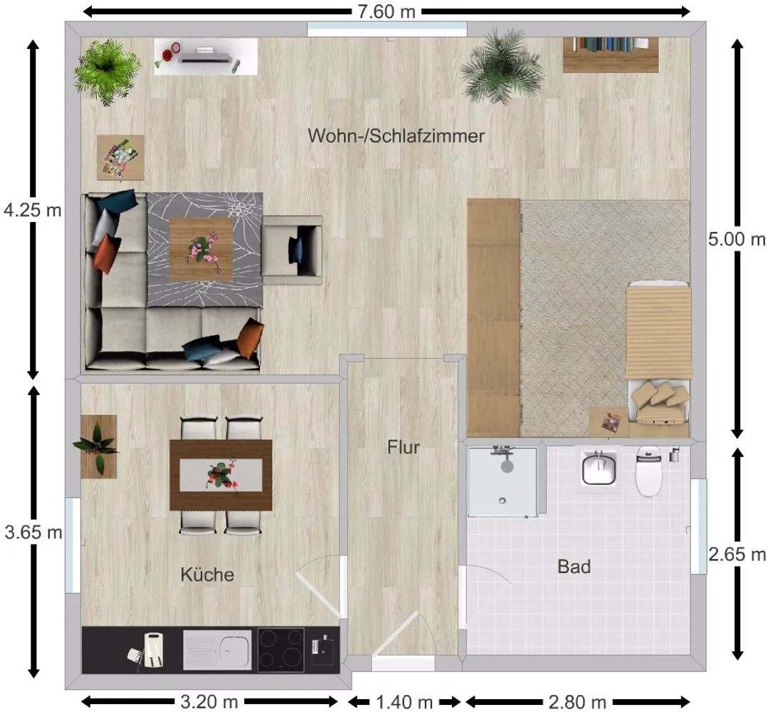 2 Zimmer Wohnung mit 65 m² in Weinheim – Bild 9
