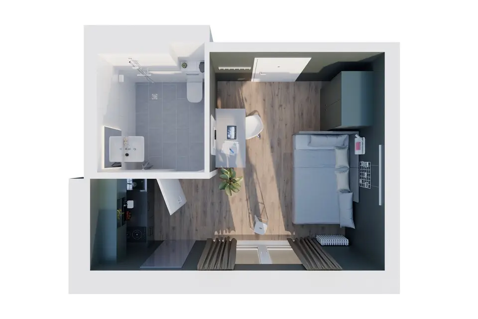 2 Zimmer Wohnung mit 22 m² in Ludwigshafen – Bild 7
