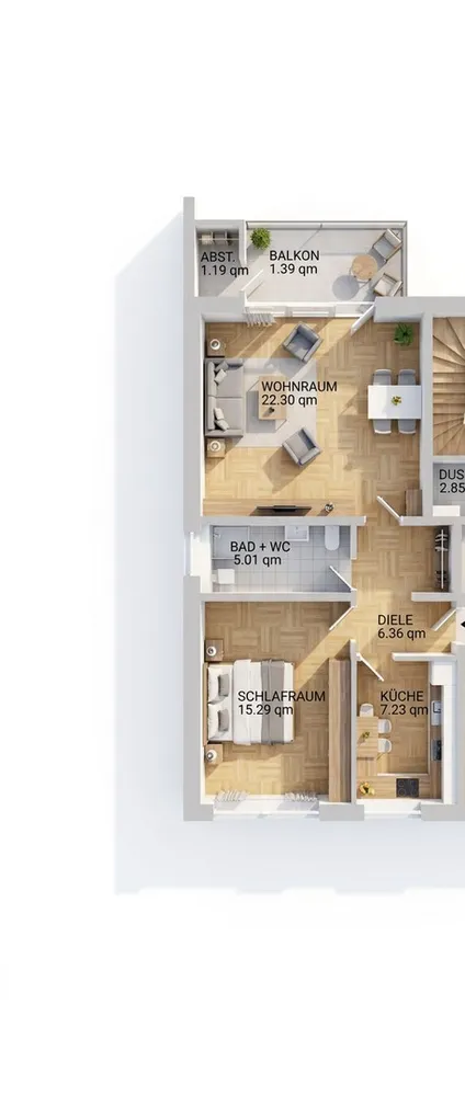 2 room apartment with 59 m² in Mönchengladbach – Photo 6