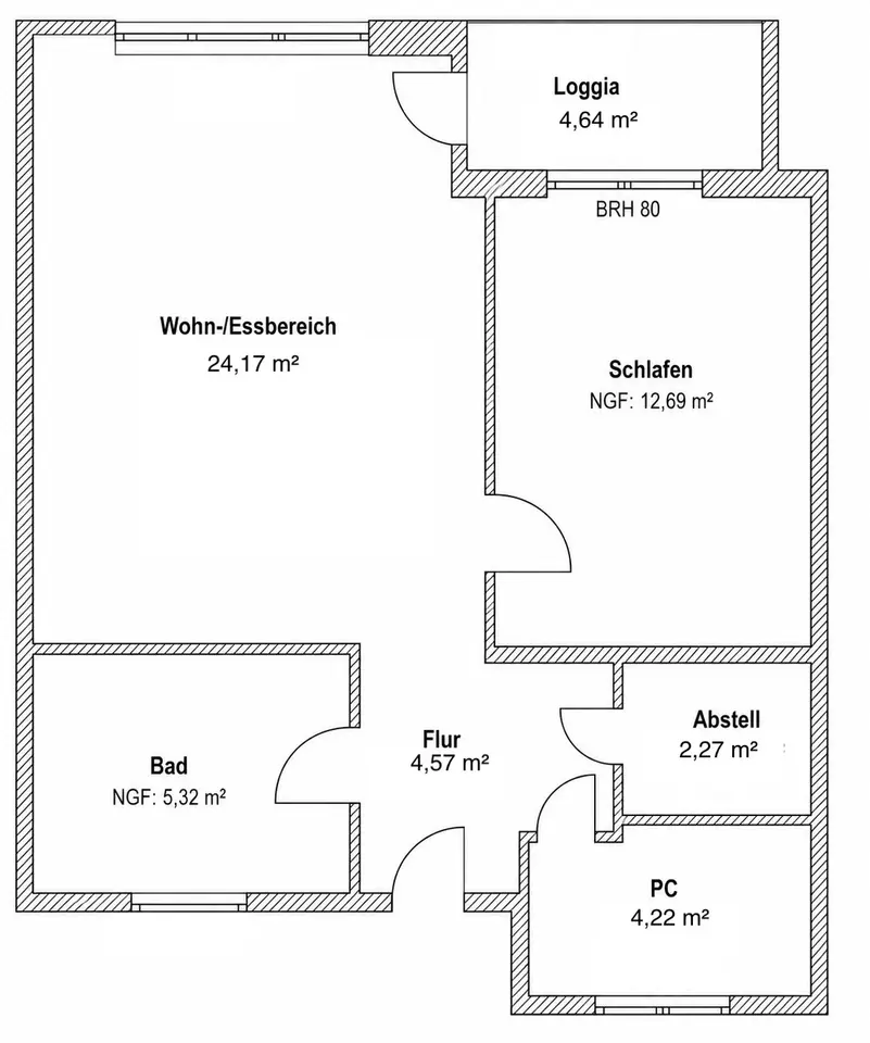 2 Zimmer Wohnung mit 56 m² in Königs Wusterhausen – Bild 2