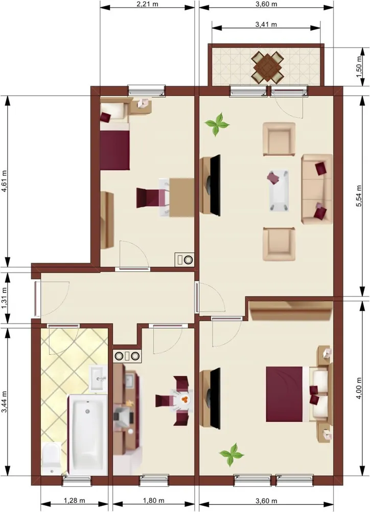 3 Zimmer Wohnung mit 58 m² in Löbau – Bild 8