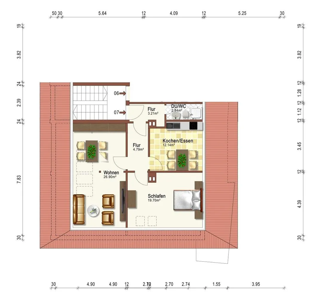 2 Zimmer Wohnung mit 70 m² in Karlsruhe – Bild 9