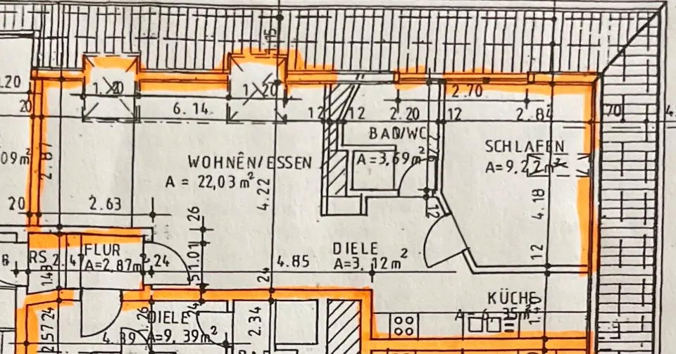 3 Zimmer Wohnung mit 44 m² in Ludwigshafen – Bild 5