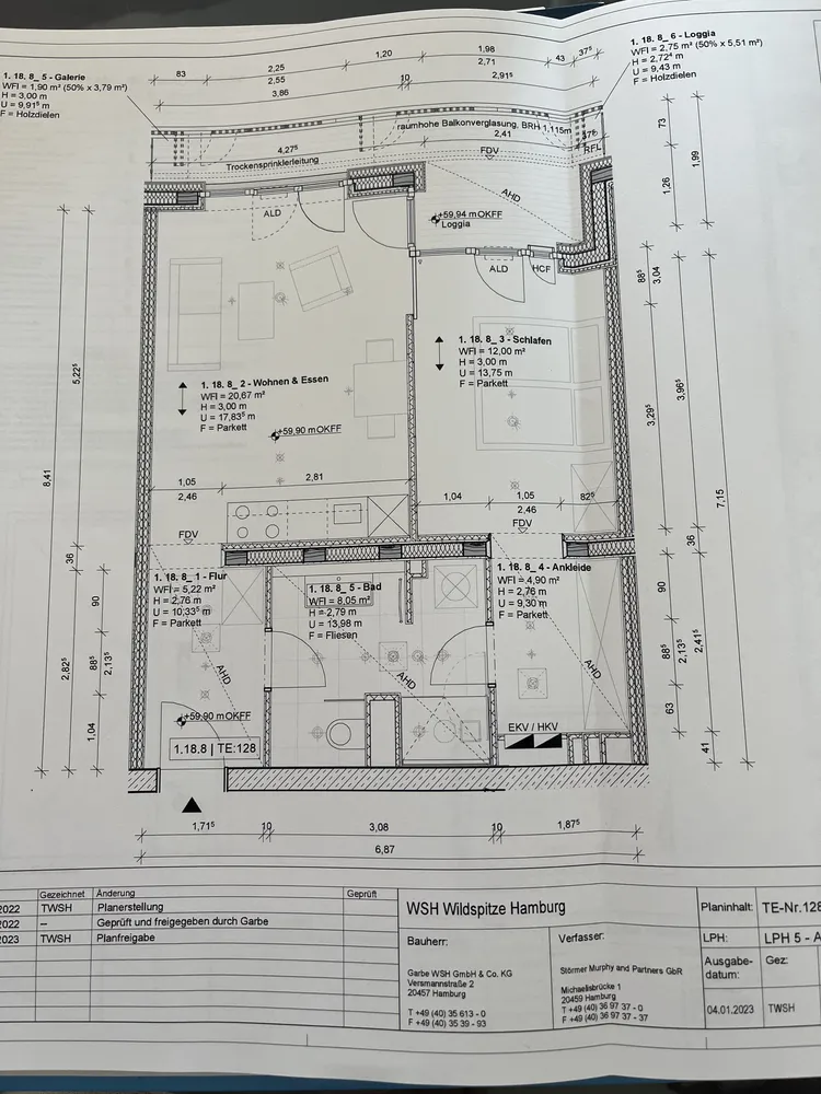 2 Zimmer Wohnung mit 57 m² in Hamburg – Bild 4