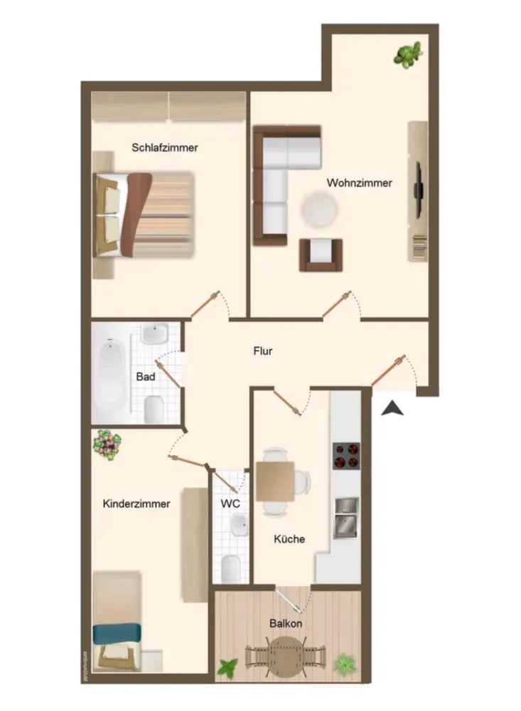3 room apartment with 85 m² in Chemnitz – Photo 5