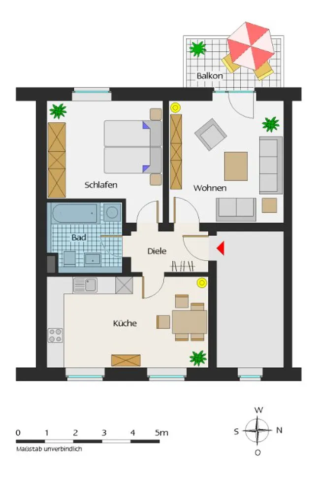 2 Zimmer Wohnung mit 61 m² in Essen – Bild 3