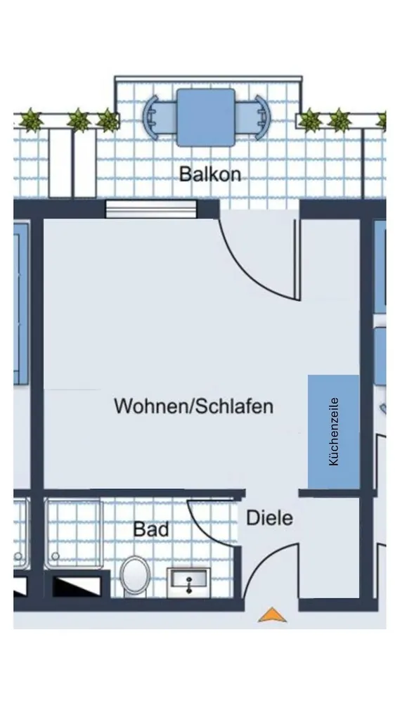 1 Zimmer Wohnung mit 19 m² in München – Bild 6