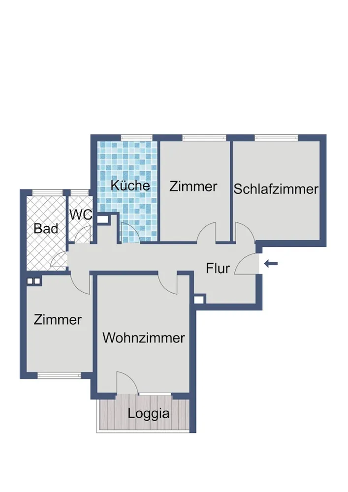 4 room apartment with 83 m² in Frankfurt am Main – Photo 4