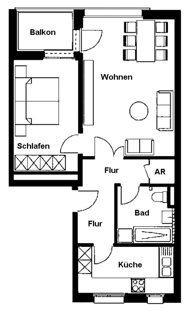 2 room apartment with 61 m² in Berlin – Photo 7