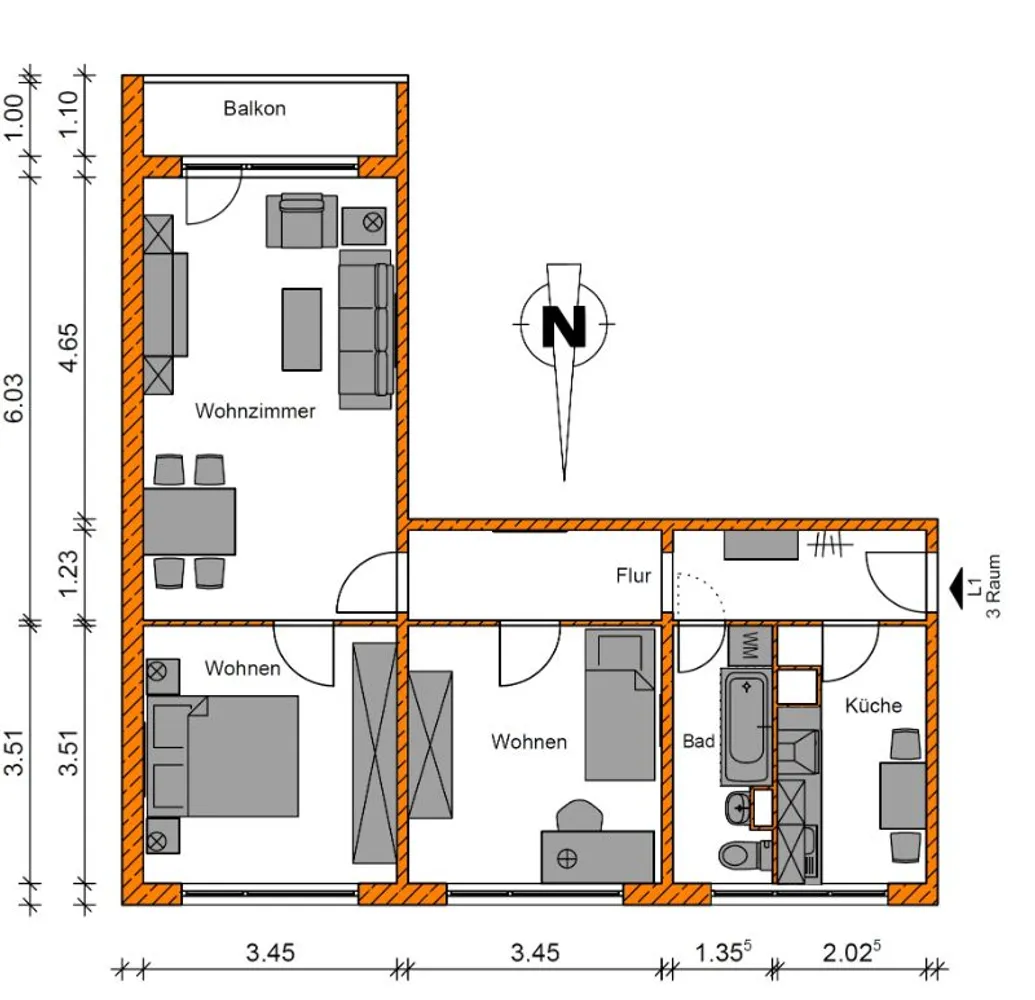 4 Zimmer Wohnung mit 84 m² in Magdeburg – Bild 9