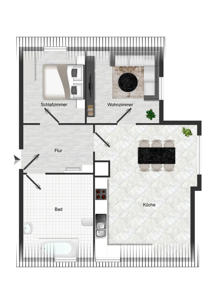 2 Zimmer Wohnung mit 42 m² in Bad Kreuznach – Bild 7