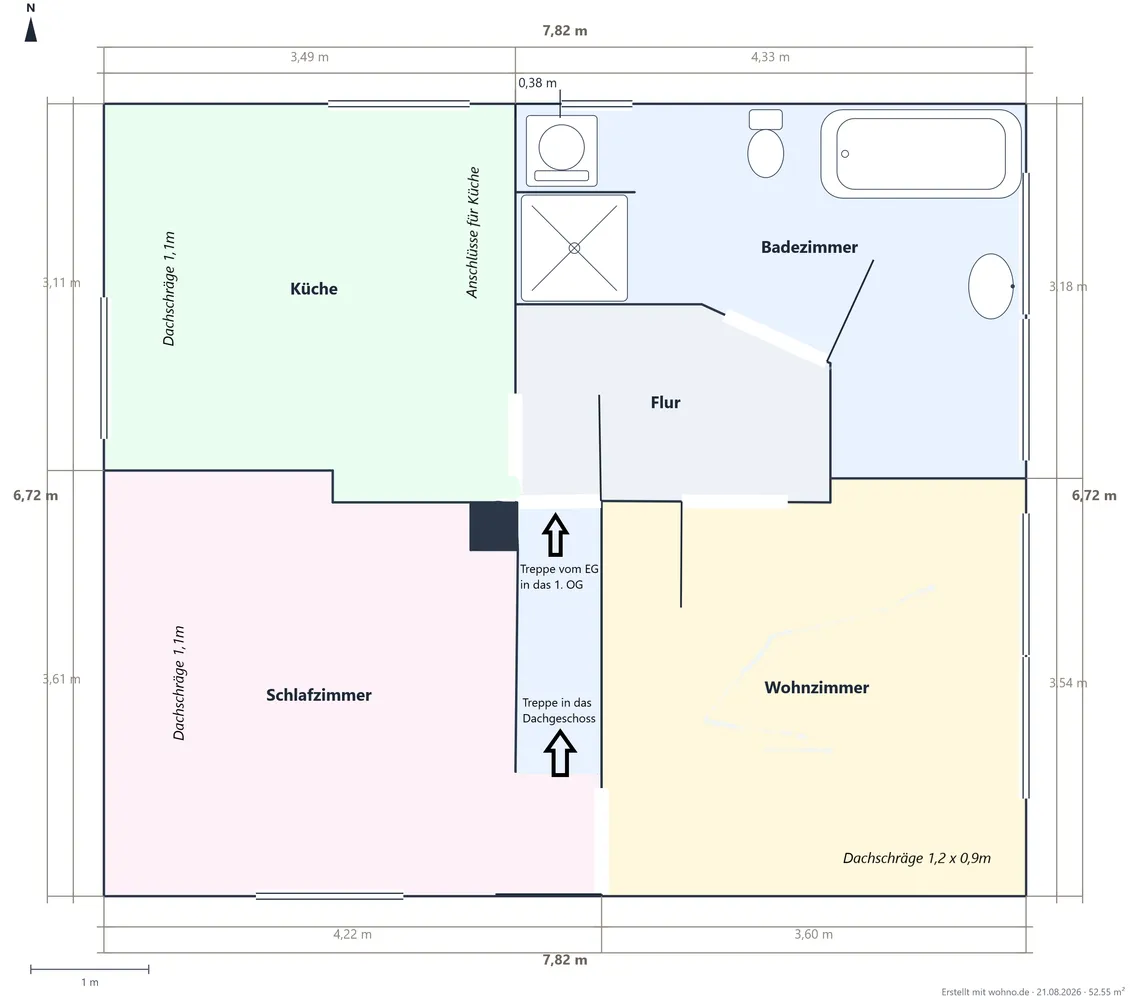 2 Zimmer Wohnung mit 51 m² in Düsseldorf – Bild 1