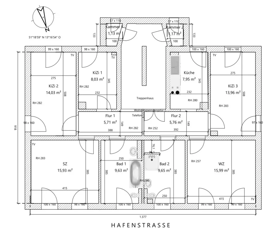 7 Zimmer Wohnung mit 138 m² in Riesa – Bild 3