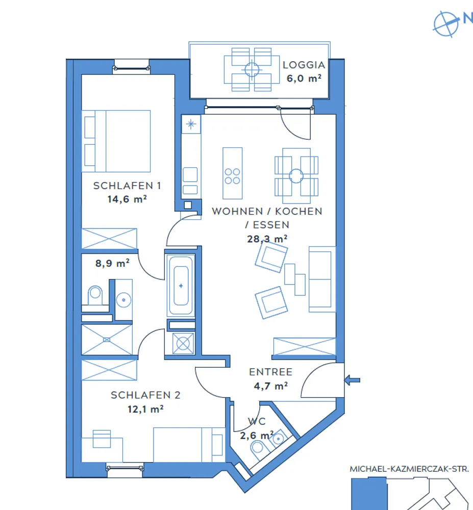 3 Zimmer Wohnung mit 74 m² in Leipzig – Bild 9