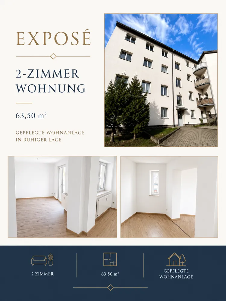 2 room apartment with 64 m² in Chemnitz – Photo 1