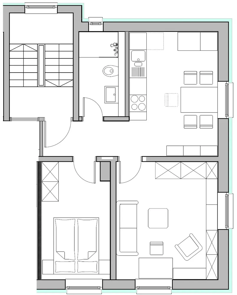 2 Zimmer Wohnung mit 48 m² in Freising – Bild 3