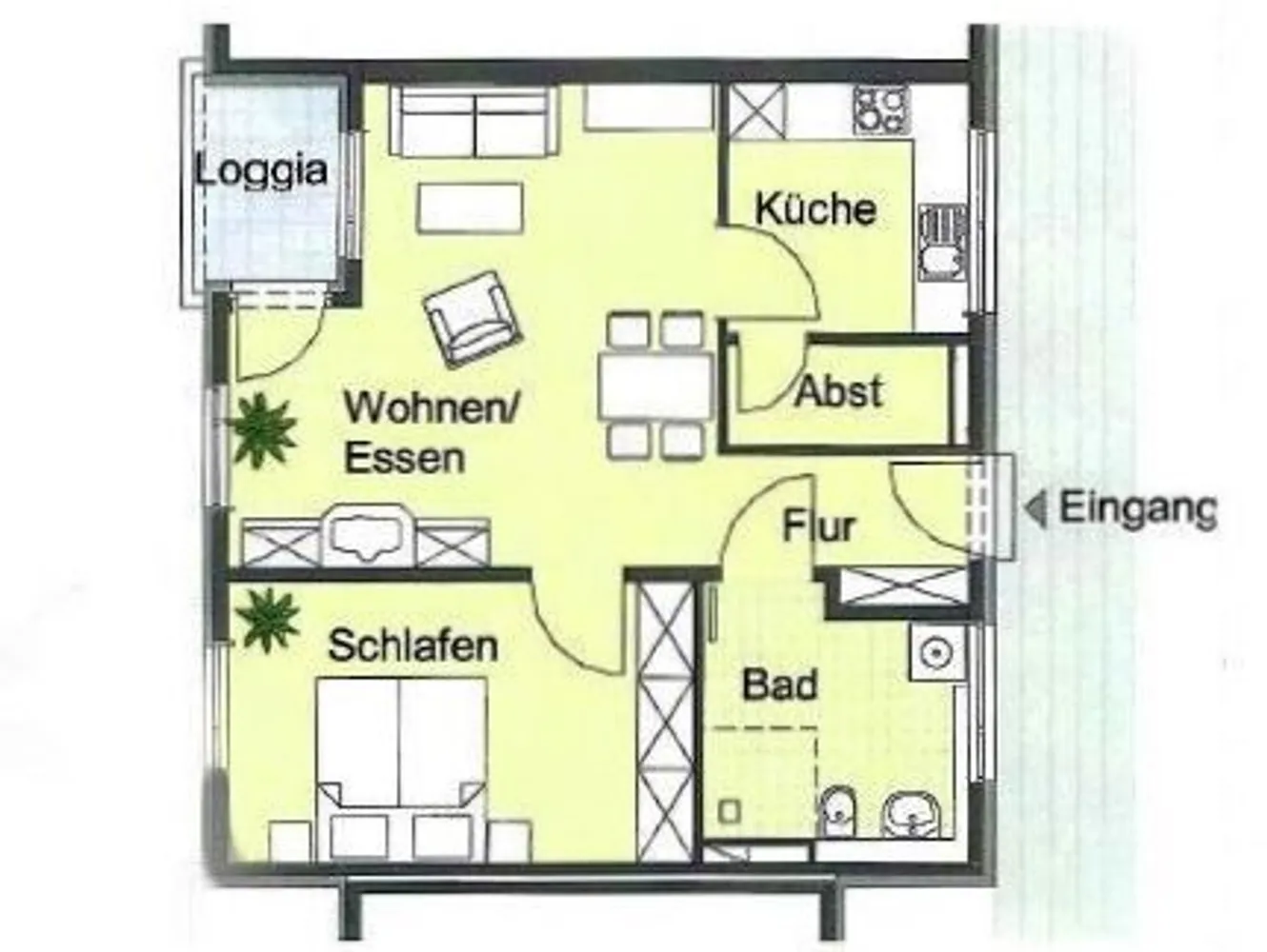 2 Zimmer Wohnung mit 62 m² in Karlsruhe – Bild 3