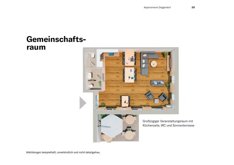 Studio mit 20 m² in Deggendorf – Bild 3