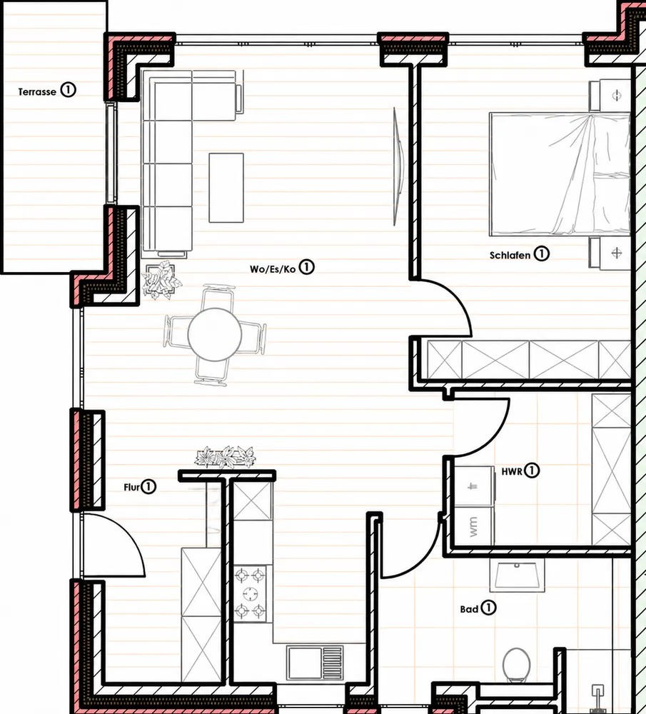2 Zimmer Wohnung mit 71 m² in Oldenburg – Bild 4