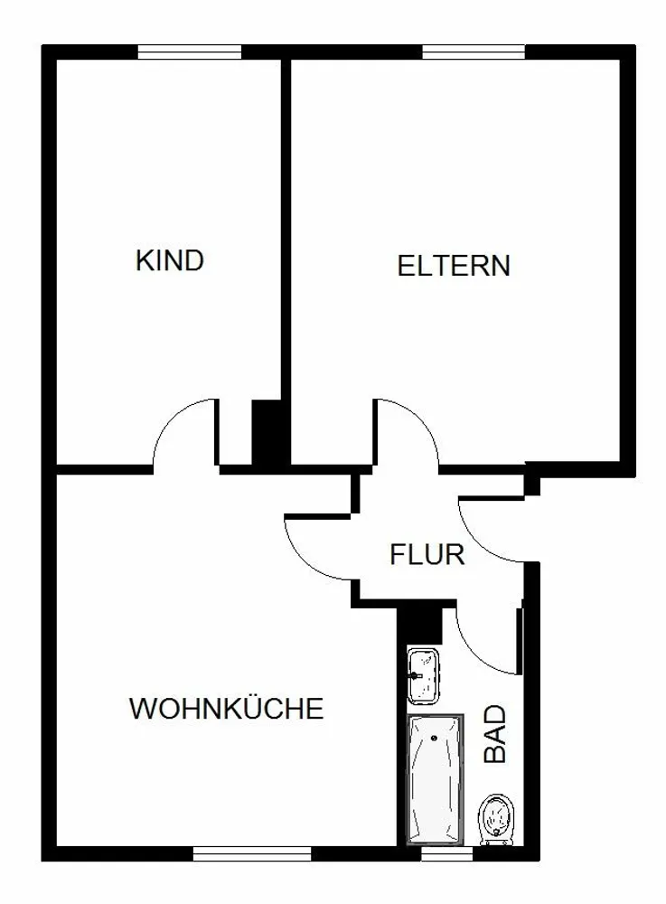2 Zimmer Wohnung mit 45 m² in Bochum – Bild 4