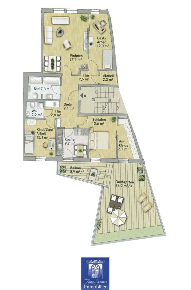 5 Zimmer Wohnung mit 128 m² in Dresden – Bild 9