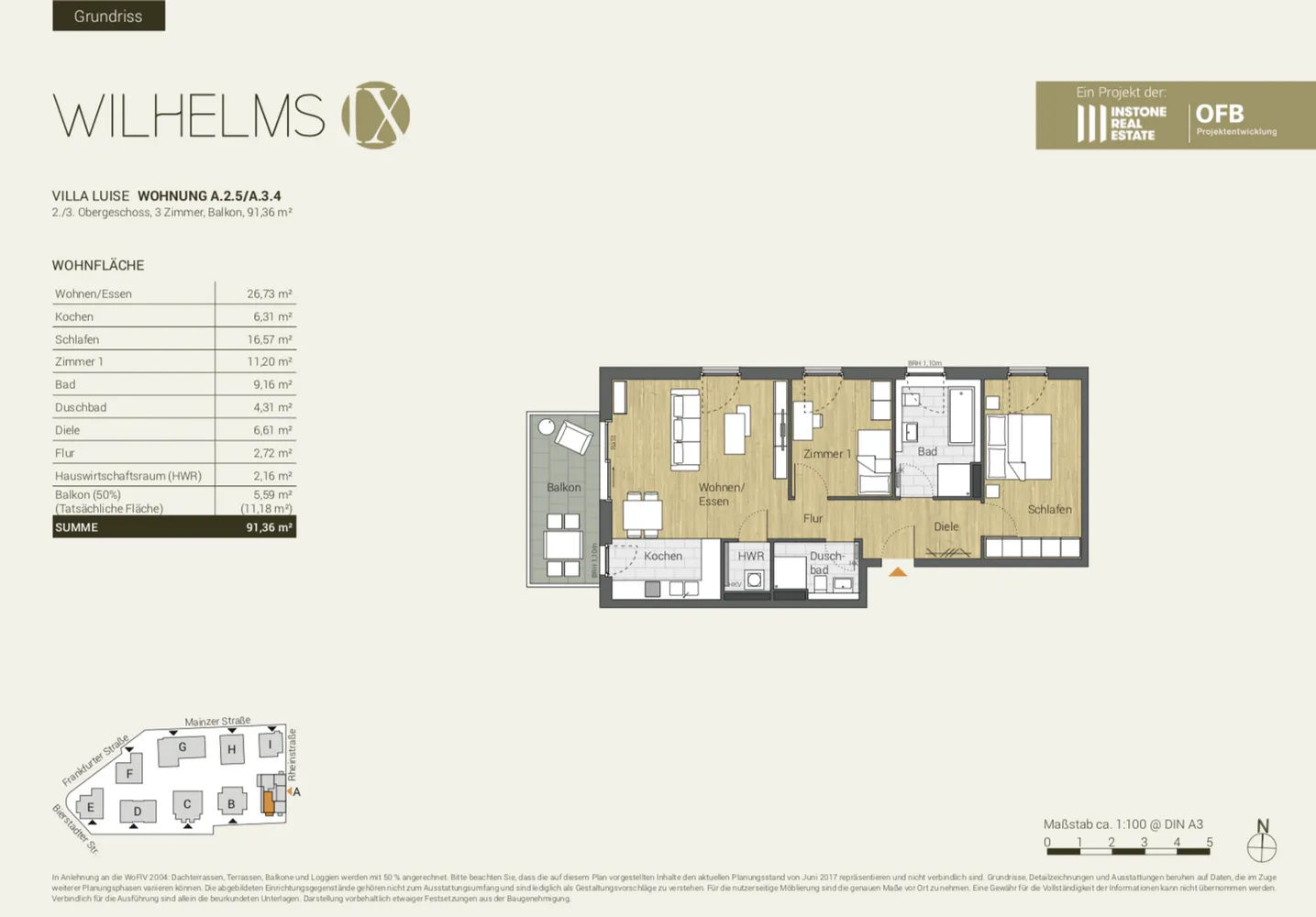 3 Zimmer Wohnung mit 91 m² in Wiesbaden – Bild 8