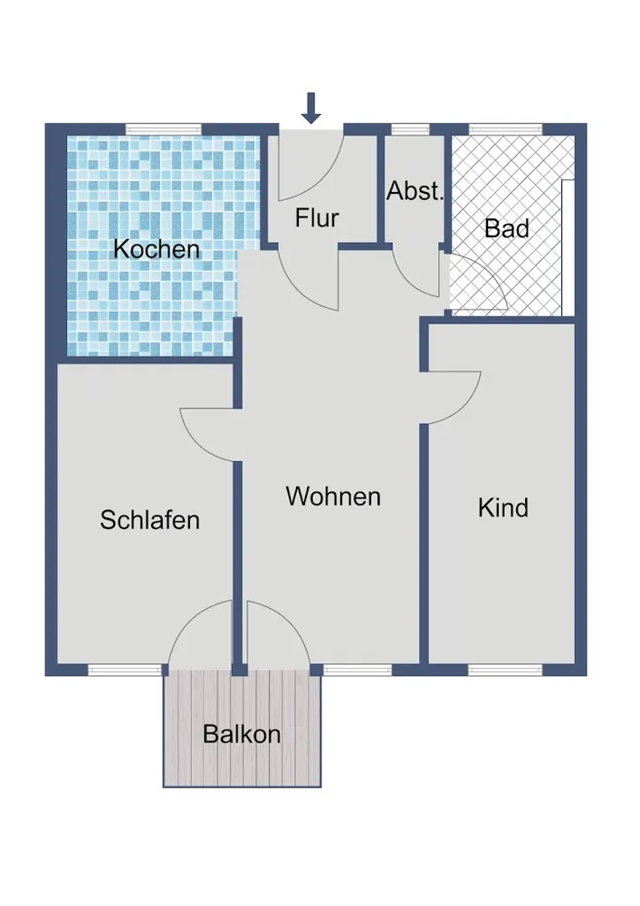 3 room apartment with 69 m² in Wiesbaden – Photo 2