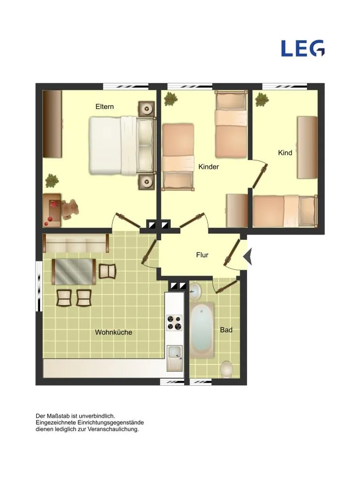 3 Zimmer Wohnung mit 50 m² in Wuppertal – Bild 2