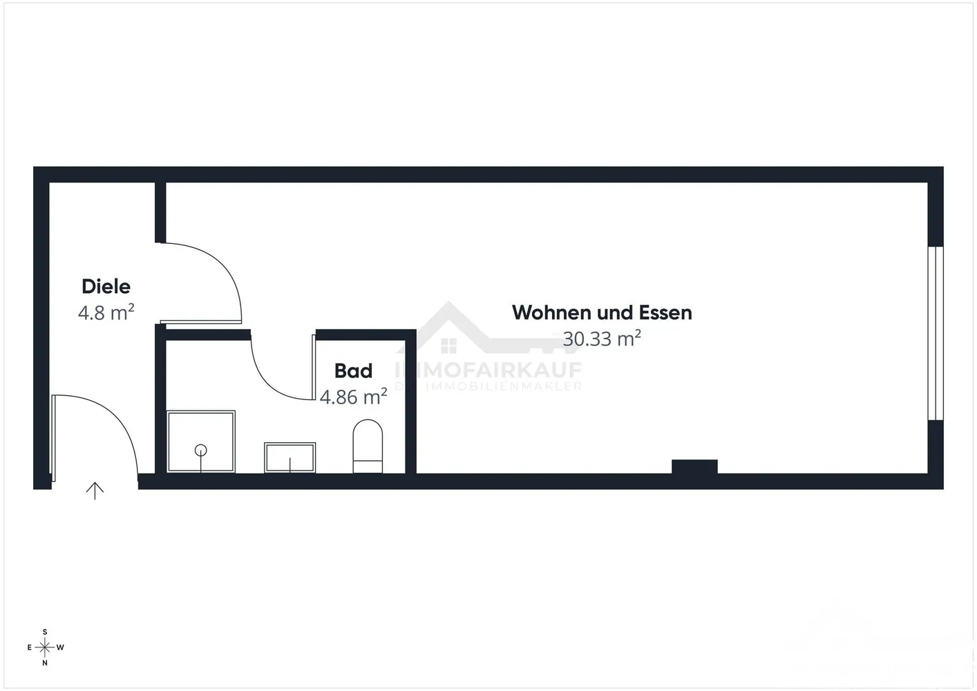 1 room apartment with 46 m² in Magdeburg – Photo 5